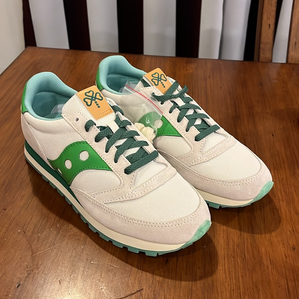 Saucony Jazz 81 St. Patrick’s Patty’s Day Shamrock Shoes Sneakers Mens Size 10 - Picture 2 of 16